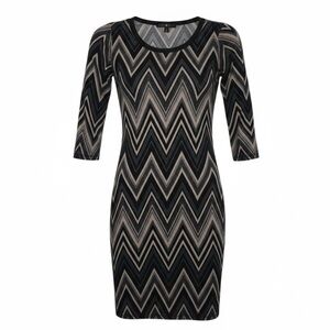 🌻Derek Heart chevron/zig zag knit midi dress. Size small GUC